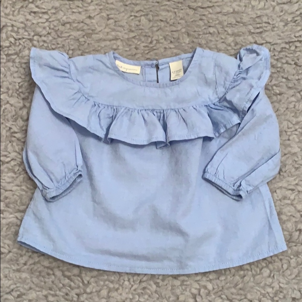 First Impressions - Ruffle Long Sleeve Top 💎